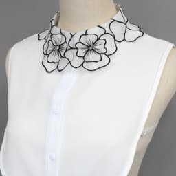 1 Piece of Abstract Embroidered Flower Fake Collar, an Embroidered Collar with an Elegant and Charming Style for Ladies, Eye-Cat