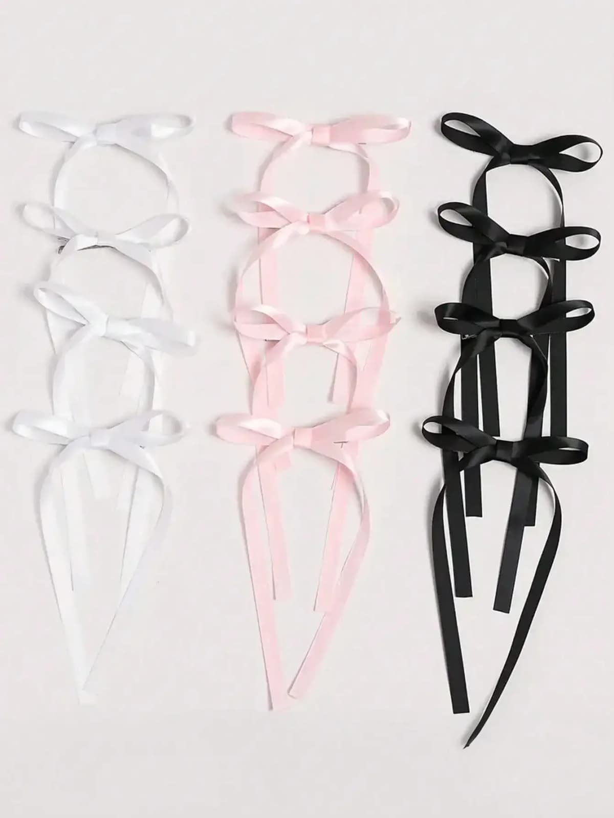 2 Pcs Fashion Simple Sweet Bow Ribbon Hair Clips For Women Girls Party Hair Accessories