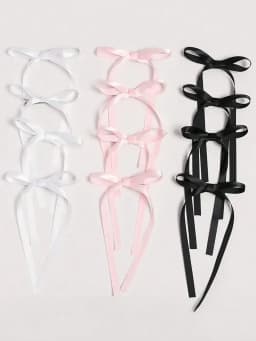 2 Pcs Fashion Simple Sweet Bow Ribbon Hair Clips For Women Girls Party Hair Accessories