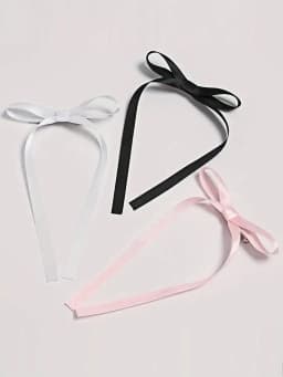 2 Pcs Fashion Simple Sweet Bow Ribbon Hair Clips For Women Girls Party Hair Accessories