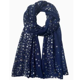 Star Printed Scarf For Women Hot Silver Shining Hijab Elegant Shawl Wedding Bridal Winter Warm Luxury Scarves