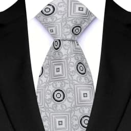 New Men's Classic Floral Tie 8cm Luxury Stripes Plaid Jacquard Necktie For Business Wedding Prom Daily Wear Accessory Gift