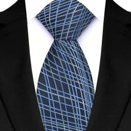New Men's Classic Floral Tie 8cm Luxury Stripes Plaid Jacquard Necktie For Business Wedding Prom Daily Wear Accessory Gift
