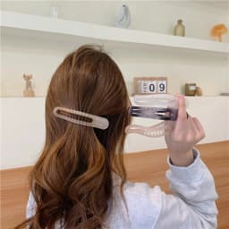 New Acrylic Matte Duckbill Hair Claws Barrettes Bow Solid Color Hair Clips Hair Accessories For Women Hairpin Ponytail Headwear