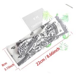 1pc Fashion Headband for Women Boho Print Vintage Cross Knot Elastic Hairbands Turban Bandanas Girls Hair Bands Hair Accessories