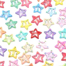 30pcs/lot Colorful Star Y2K BB Hair Clips Women Girls Cute Metal Snap Hairpin Side Barrettes For DIY Charm Headwear Accessories