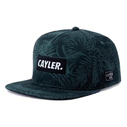 New Trendy CAYLER Leaf Rose Flat Edge Hat Men's Street Hip Hop Hat Women's Outdoor Cycling Sunshade Hat Adjustable Baseball Hat
