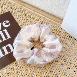 Fresh Style Floral Pleated Hair Bands High Elasticity Fashion Hair Scrunchies Suitable for Ponytail Versatile Hair Accessories