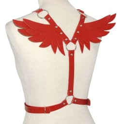 Subculture Wings Waist Chain - Niche Halloween Corset Decoration, Adjustable & Unique Lolita Dark Gothic Lolita Suspenders