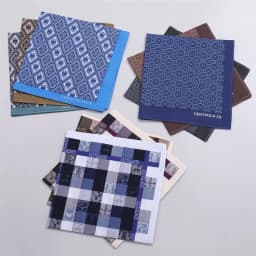 3Pcs Men's Pure Cotton Printed Plaid Handkerchief Summer Thin Old-fashioned Nostalgic Cotton Soft Square Towel Hand 43 * 43cm