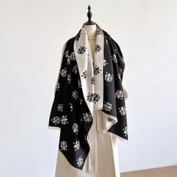 Elegant Paisley Pattern Scarf Imitation Cashmere Soft Warm Versatile Shawl Coldproof Windproof Blanket Scarf for Autumn Winter
