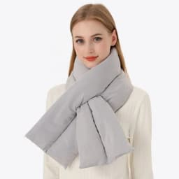 Simple Fashion Down Cotton Winter Scarf Warm Thickened Cross Ring Scarves Windproof Soft Skiing Scarve Outdoor Sports