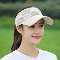 Mesh breathable hollow top baseball cap for men and women, adjustable sun hat suitable for outdoor sports in spring and summer