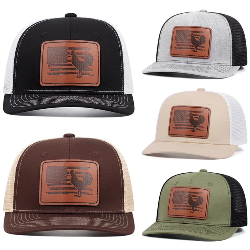 2025 Creative and Personalized New Webhat Richardson Rooster Street Hip Hop Skateboarding Hat Outdoor Flat Edge Hat Baseball Hat