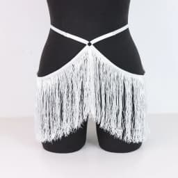 Fringe Belt Skirt, Burlesque Waist Harness, Adjustable Elastic Harness