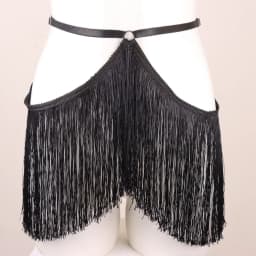 Fringe Belt Skirt, Burlesque Waist Harness, Adjustable Elastic Harness