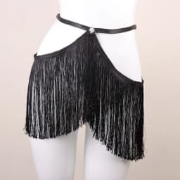 Fringe Belt Skirt, Burlesque Waist Harness, Adjustable Elastic Harness
