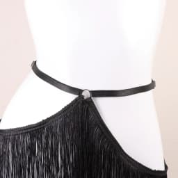 Fringe Belt Skirt, Burlesque Waist Harness, Adjustable Elastic Harness