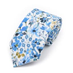 New Men's 7.5cm Tie Cotton Beautiful Elegant Pink Green Flower Leaves Necktie Wedding Party Daily Suit Shirt Accessory Gift