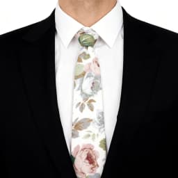 New Men's 7.5cm Tie Cotton Beautiful Elegant Pink Green Flower Leaves Necktie Wedding Party Daily Suit Shirt Accessory Gift