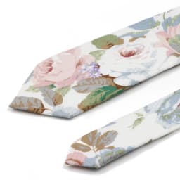 New Men's 7.5cm Tie Cotton Beautiful Elegant Pink Green Flower Leaves Necktie Wedding Party Daily Suit Shirt Accessory Gift