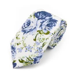 New Men's 7.5cm Tie Cotton Beautiful Elegant Pink Green Flower Leaves Necktie Wedding Party Daily Suit Shirt Accessory Gift