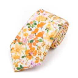New Men's 7.5cm Tie Cotton Beautiful Elegant Pink Green Flower Leaves Necktie Wedding Party Daily Suit Shirt Accessory Gift