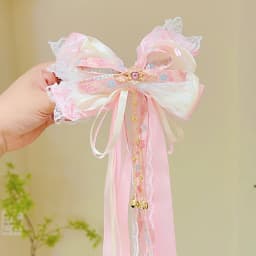 Children's hair accessories, student girls, fresh and cute, bow and ribbon hairpins, hair accessories, Lolita hairpins
