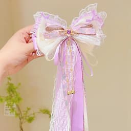 Children's hair accessories, student girls, fresh and cute, bow and ribbon hairpins, hair accessories, Lolita hairpins