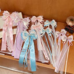 Children's hair accessories, student girls, fresh and cute, bow and ribbon hairpins, hair accessories, Lolita hairpins