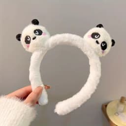 1 Sweet Style Panda Plush Hair Band, Animal Hair Band, Suitable for Makeup and Face Washing