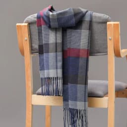 Winter Thick Warm Men's Scarf Cashmere Plaid Fringed Tassels Business Long Scarf Soft British Style Camping Hiking Scarf Shawl