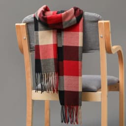 Winter Thick Warm Men's Scarf Cashmere Plaid Fringed Tassels Business Long Scarf Soft British Style Camping Hiking Scarf Shawl