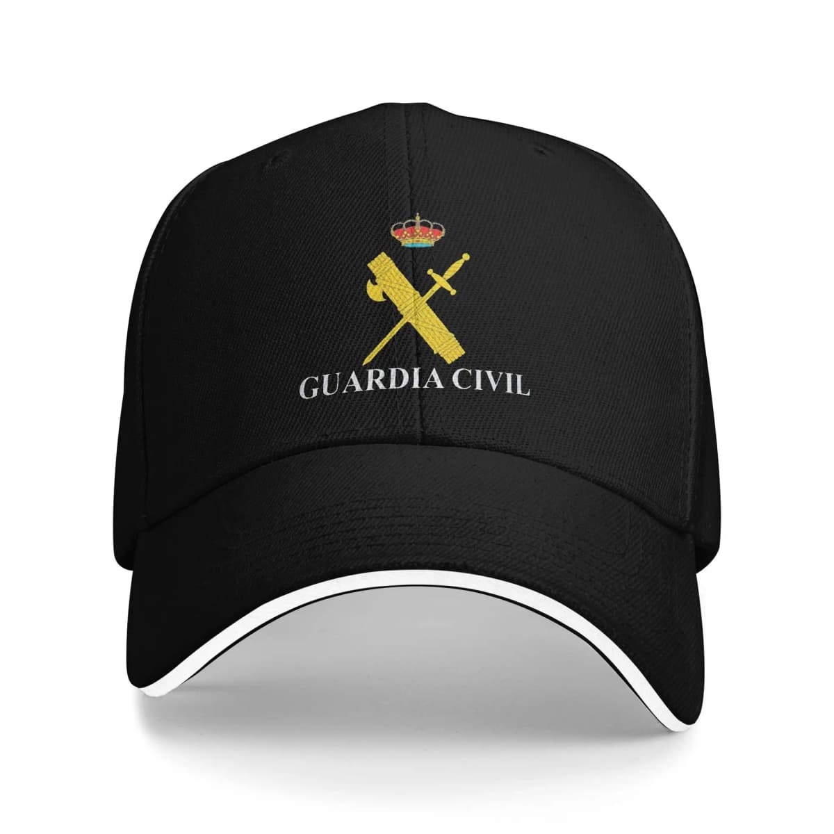 Golden Spainish Guardia Civil 1844 Camping Baseball Caps Men  Custom Trucker Cap For Women Summer Dad Hats