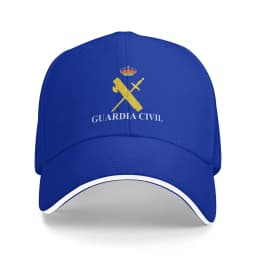 Golden Spainish Guardia Civil 1844 Camping Baseball Caps Men  Custom Trucker Cap For Women Summer Dad Hats