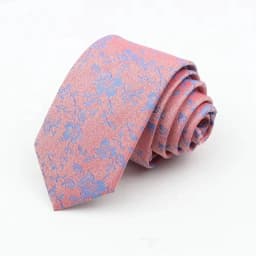 Man's 6cm Casual Floral Polyester Tie Red Blue Green Flower Pattern Jacquard Necktie Business Suit Accessory Wedding Party Gifts
