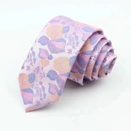 Man's 6cm Casual Floral Polyester Tie Red Blue Green Flower Pattern Jacquard Necktie Business Suit Accessory Wedding Party Gifts