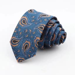 Man's 6cm Casual Floral Polyester Tie Red Blue Green Flower Pattern Jacquard Necktie Business Suit Accessory Wedding Party Gifts