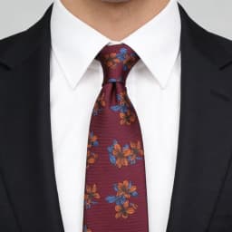 Man's 6cm Casual Floral Polyester Tie Red Blue Green Flower Pattern Jacquard Necktie Business Suit Accessory Wedding Party Gifts
