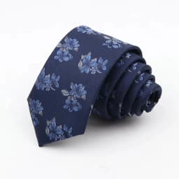 Man's 6cm Casual Floral Polyester Tie Red Blue Green Flower Pattern Jacquard Necktie Business Suit Accessory Wedding Party Gifts