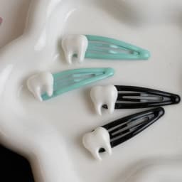 Y2K Tooth Hair Clip Funny Punk Girls Hairpin Cartoon Dental Tooth Clip Hair Accessory Streetwear Harajuku Style Bangs BB Clip