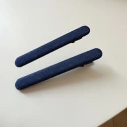 Vintage Korean Hair Clip Navy Blue Polka Dot Fabric Hairpin Handmade No Damage Hair Accessories for Women Hair Clips for Girls