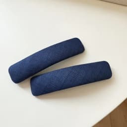 Vintage Korean Hair Clip Navy Blue Polka Dot Fabric Hairpin Handmade No Damage Hair Accessories for Women Hair Clips for Girls