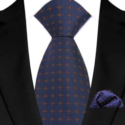 New Design Green Brown Red Necktie Set Polyester Pocket Square Tie Set Classic Polka Dot Tie For Men Daily Wear Shirt Accessor