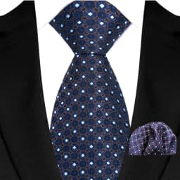 New Design Green Brown Red Necktie Set Polyester Pocket Square Tie Set Classic Polka Dot Tie For Men Daily Wear Shirt Accessor