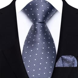 New Design Green Brown Red Necktie Set Polyester Pocket Square Tie Set Classic Polka Dot Tie For Men Daily Wear Shirt Accessor