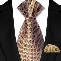 New Design Green Brown Red Necktie Set Polyester Pocket Square Tie Set Classic Polka Dot Tie For Men Daily Wear Shirt Accessor