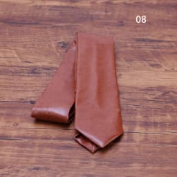 New Fashion PU Leather Neck Ties For Men Pure Solid Black White Necktie 5.5CM Narrow Tie Wedding Party Business Suit Accessories
