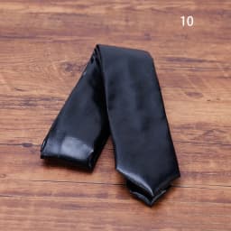 New Fashion PU Leather Neck Ties For Men Pure Solid Black White Necktie 5.5CM Narrow Tie Wedding Party Business Suit Accessories