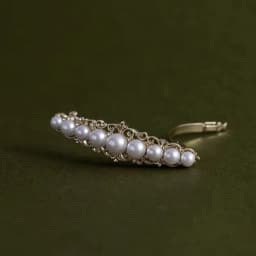 White Moonlight Elegant French Spring Clip Vintage Exquisite Half-Tied Hair Clip Small Horizontal Hairpin Clip Hair Accessories
